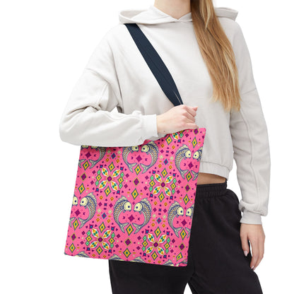 Tote Bag (AOP), Pisces, Zodiac, Jewel Pattern
