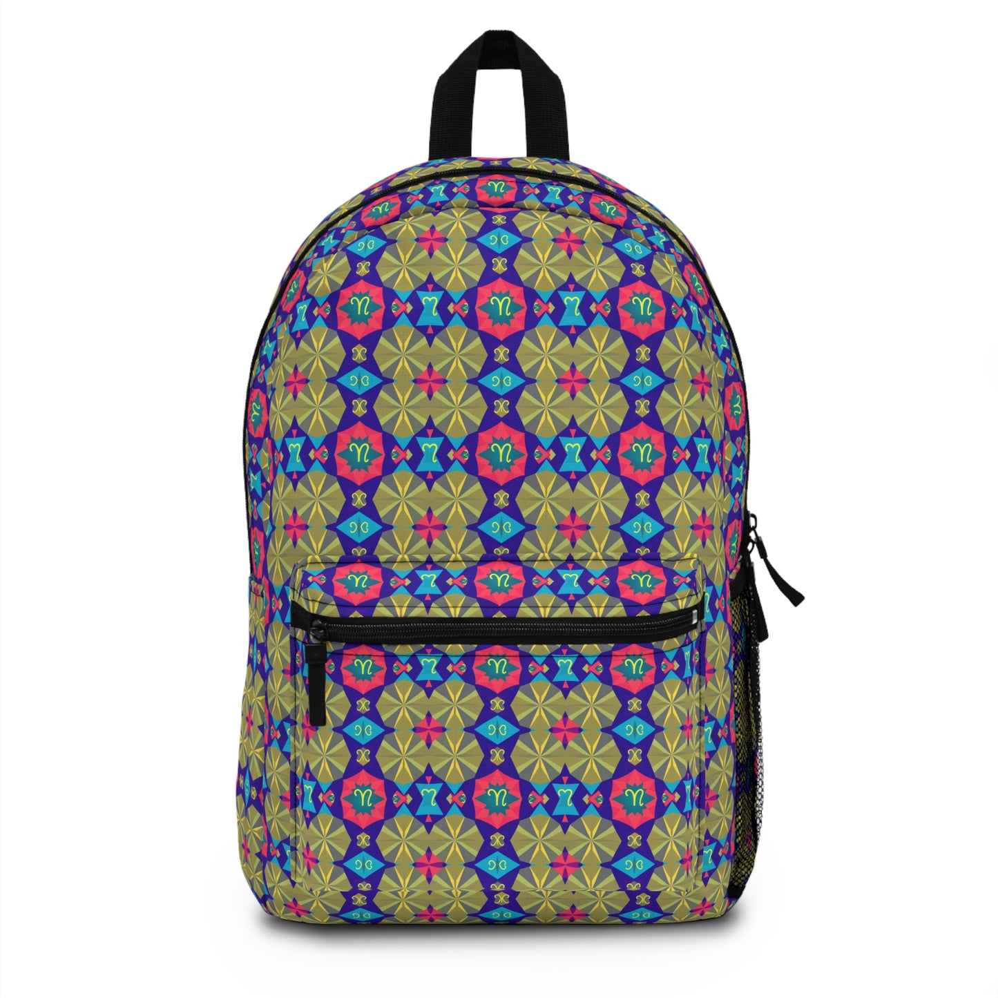Backpack, Aquarius, Zodiac v1, Shapes Pattern