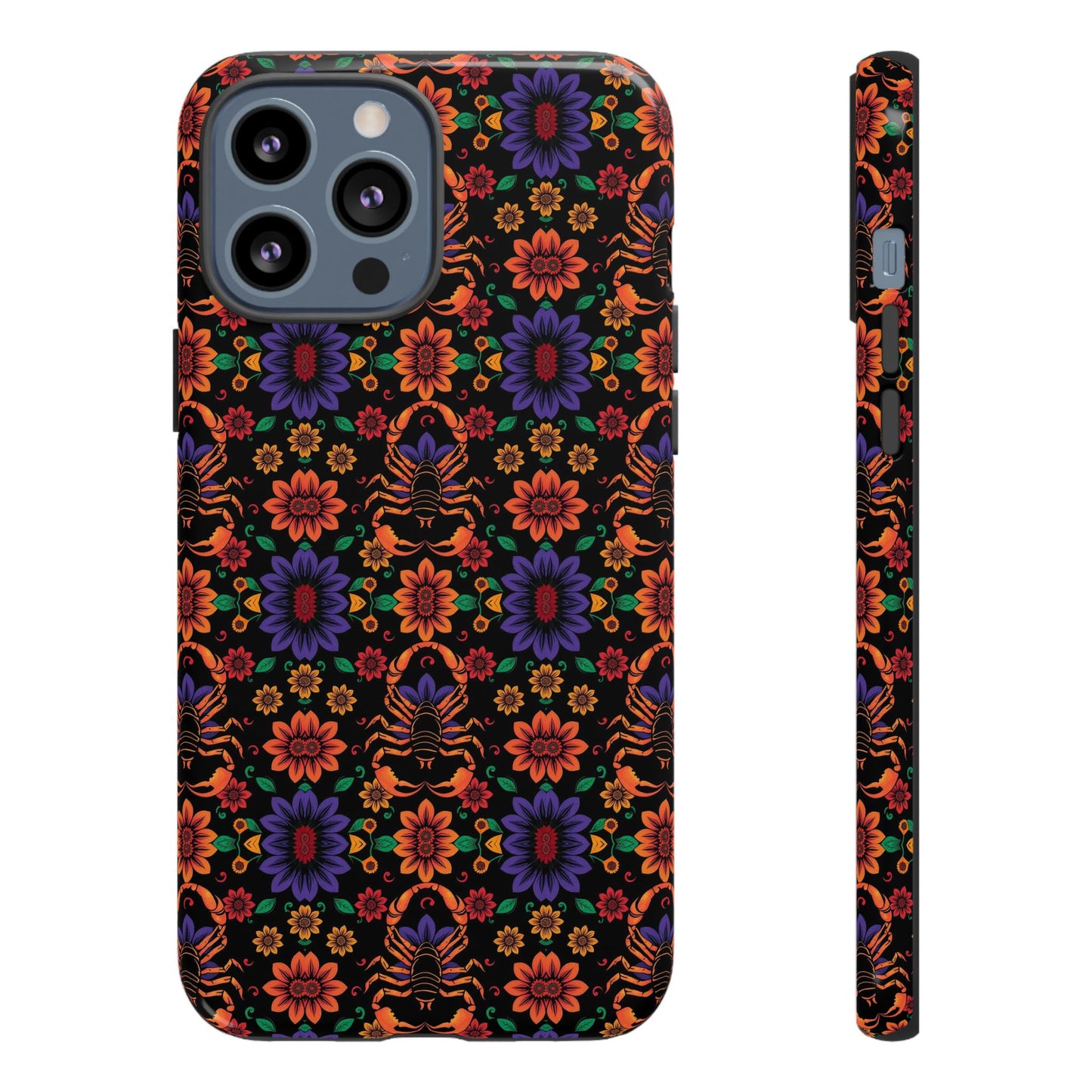 Tough Cases, Scorpio, Zodiac, Flower Pattern