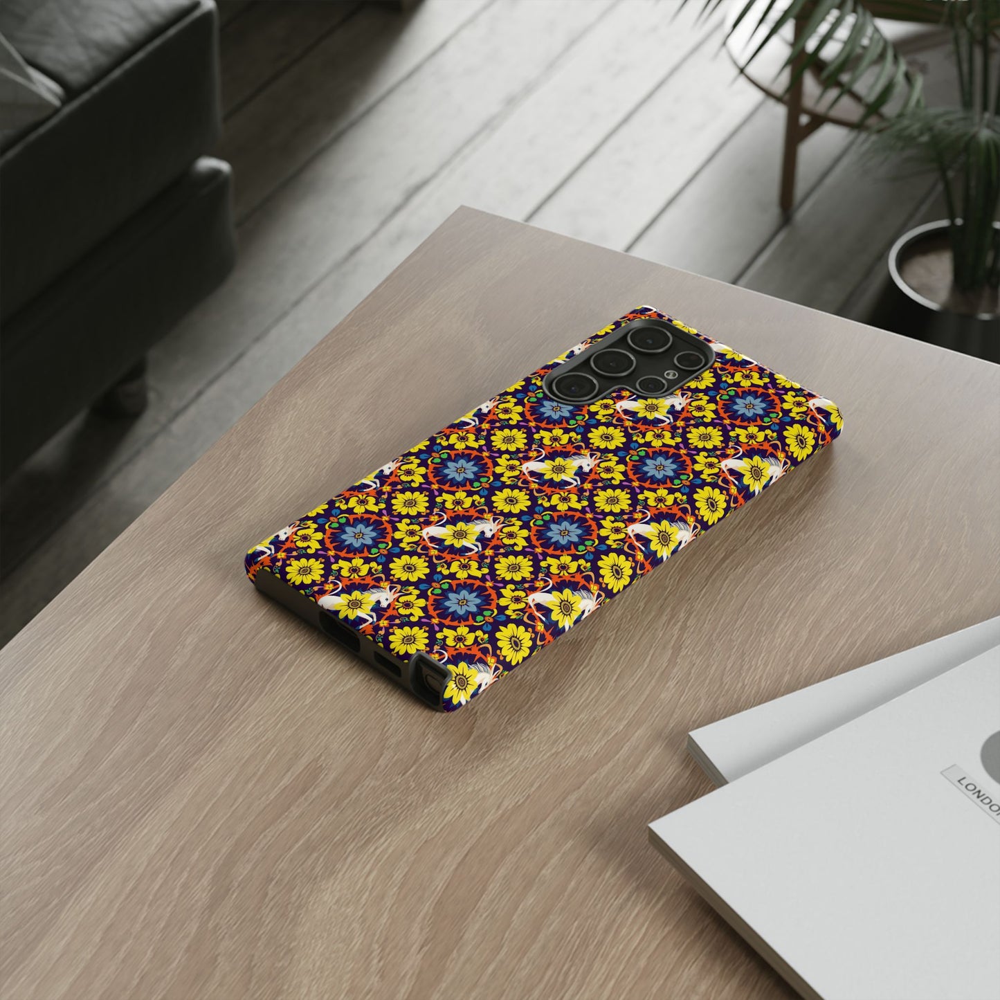 Tough Cases, Aquarius, Zodiac v3, Flower Pattern