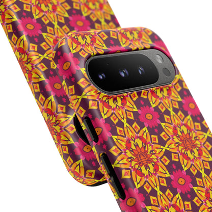 Tough Cases, Scorpio, Zodiac v1, Flower Pattern