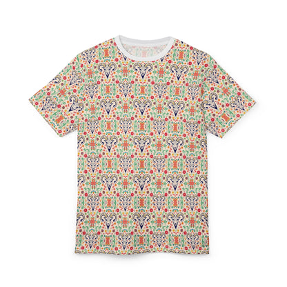 Unisex Cut & Sew T-Shirt, AOP, Aries, Zodiac, Pattern