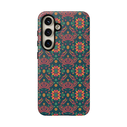 Tough Cases, Cancer, Zodiac v4, Flower Pattern