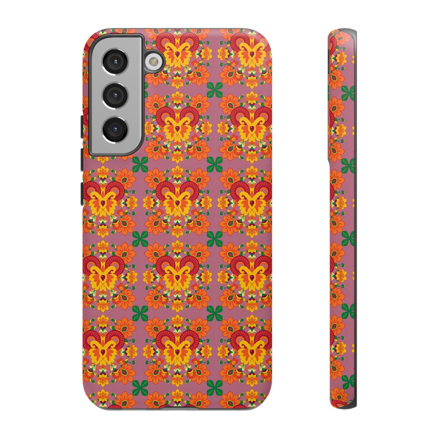 Tough Cases, Aries, Zodiac v1, Flower Pattern