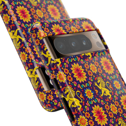 Tough Cases, Leo, Zodiac, Flower Pattern
