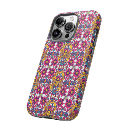 Tough Cases, Scorpio, Zodiac v2, Flower Pattern