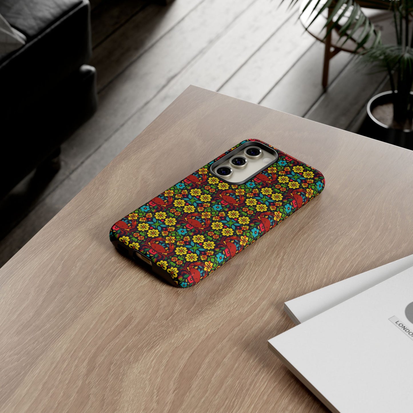 Tough Cases, Cancer, Zodiac v2, Flower Pattern