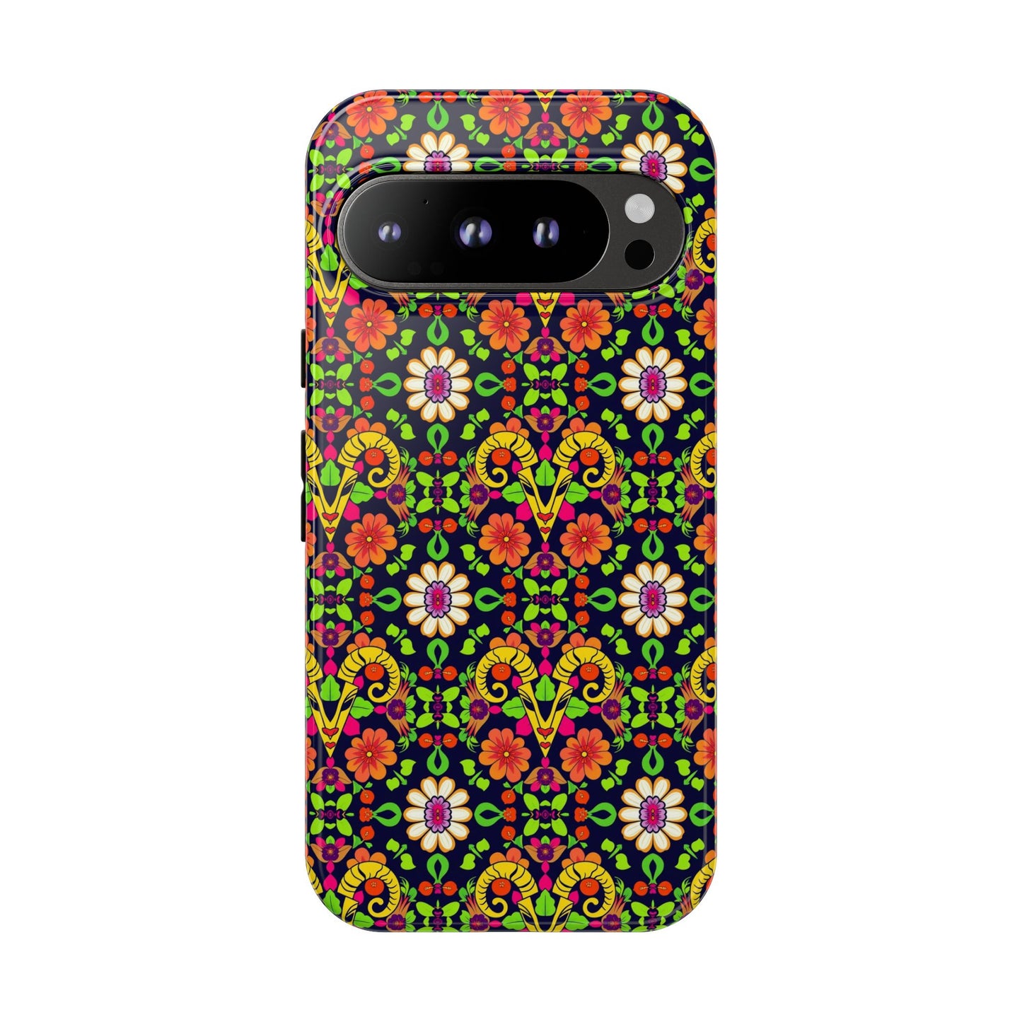 Tough Cases, Aries, Zodiac v4, Flower Pattern