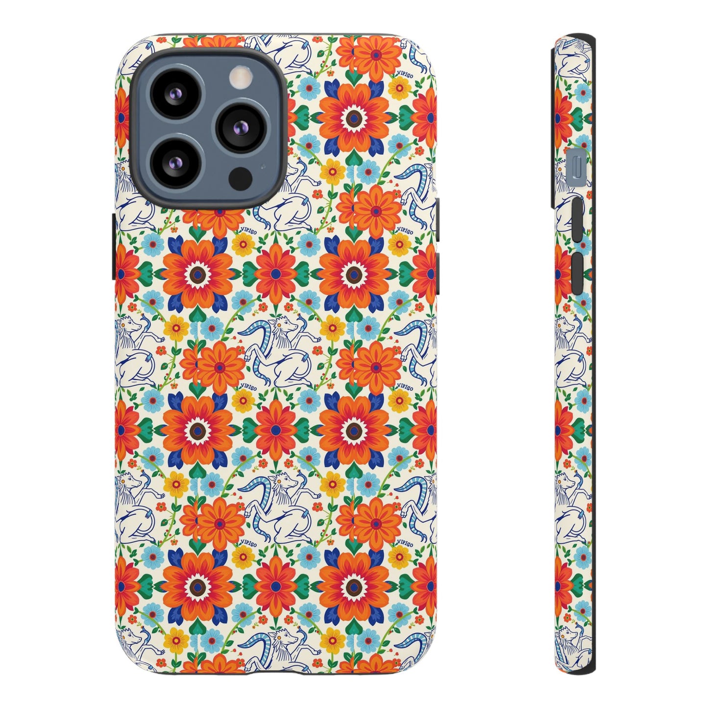 Tough Cases, Virgo, Zodiac v4, Flower Pattern