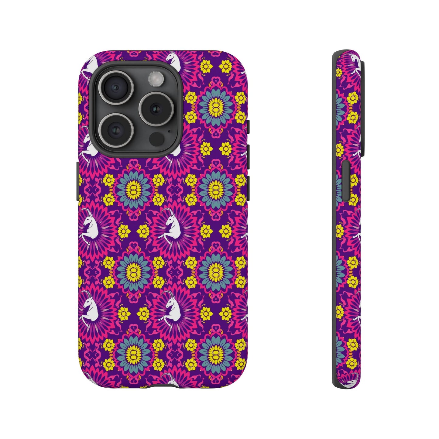 Tough Cases, Capricorn, Zodiac, Flower Pattern