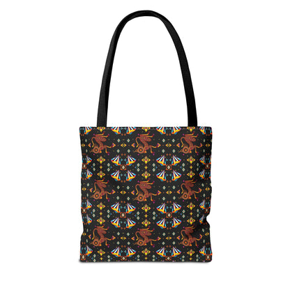 Tote Bag (AOP), Virgo, Zodiac, Jewel Pattern