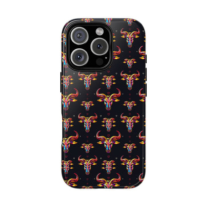 Tough Cases, Taurus, Zodiac, Metal Pattern