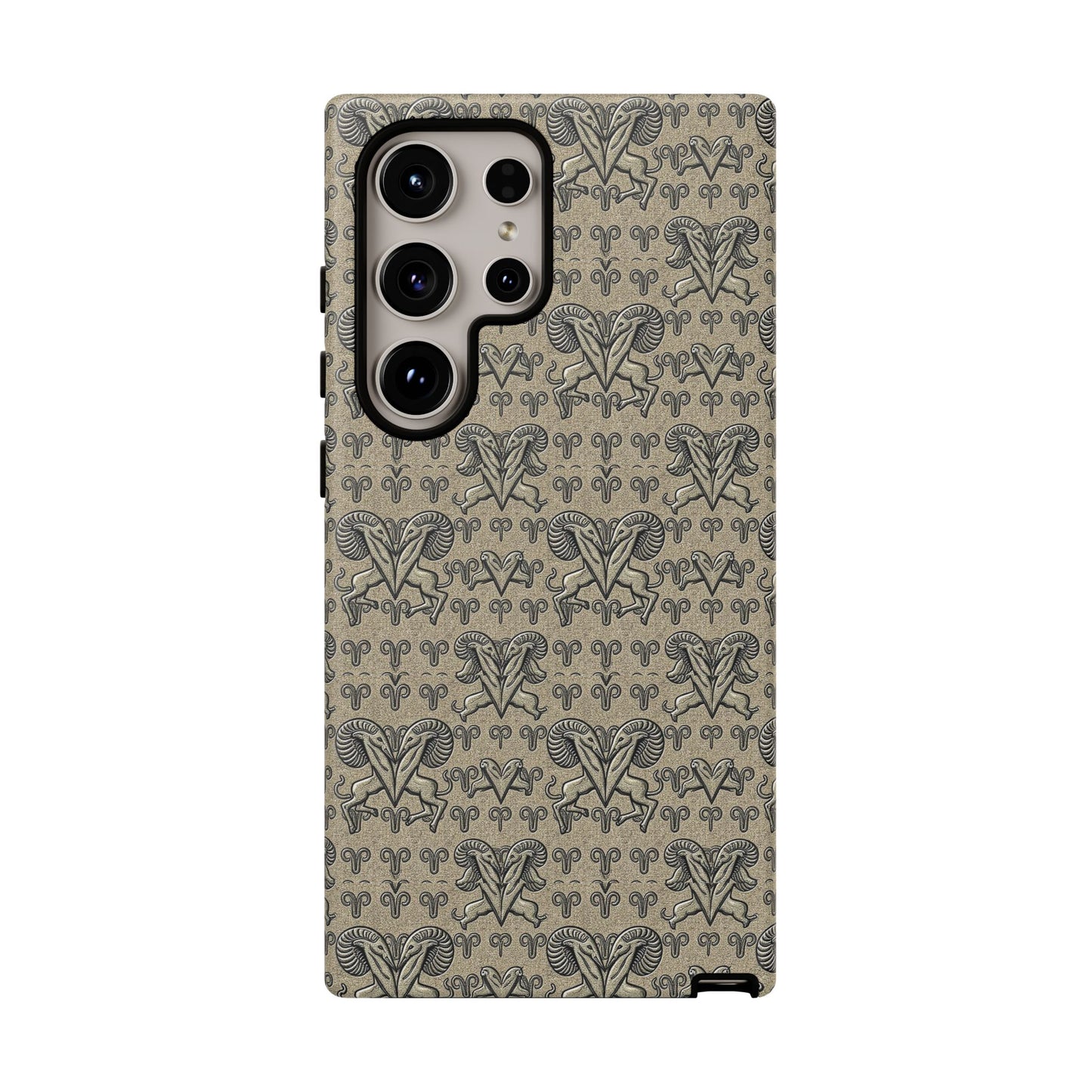 Tough Cases, Aries, Zodiac, Metal Pattern
