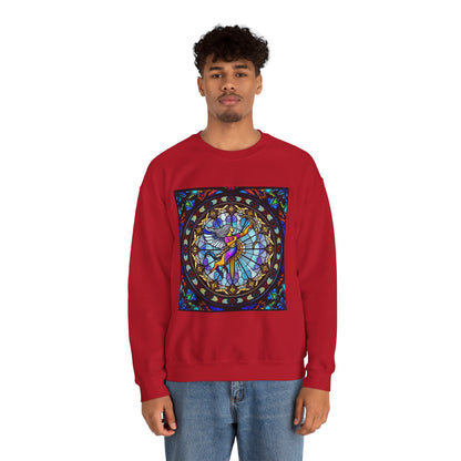 Unisex Heavy Blend™ Crewneck Sweatshirt, Glass, Sagittarius Zodiac Design