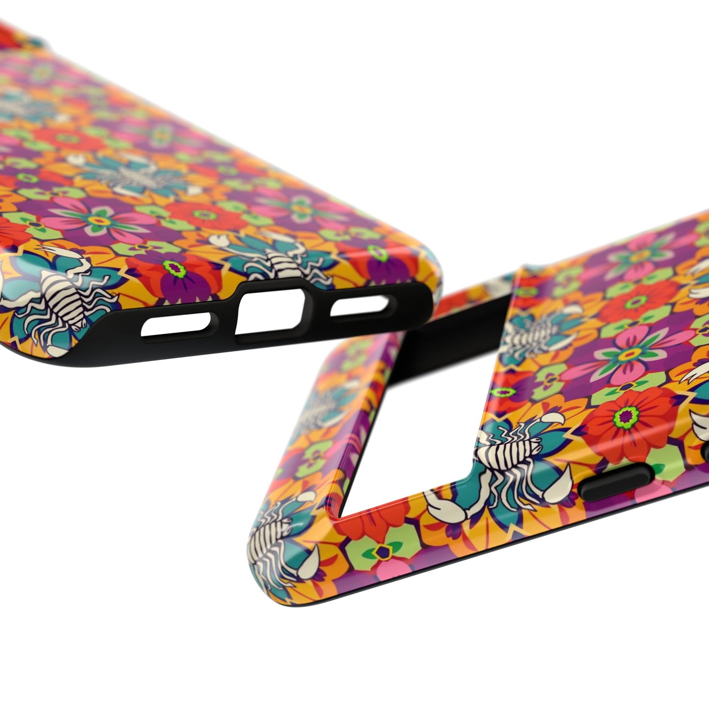 Tough Cases, Scorpio, Zodiac v3, Flower Pattern