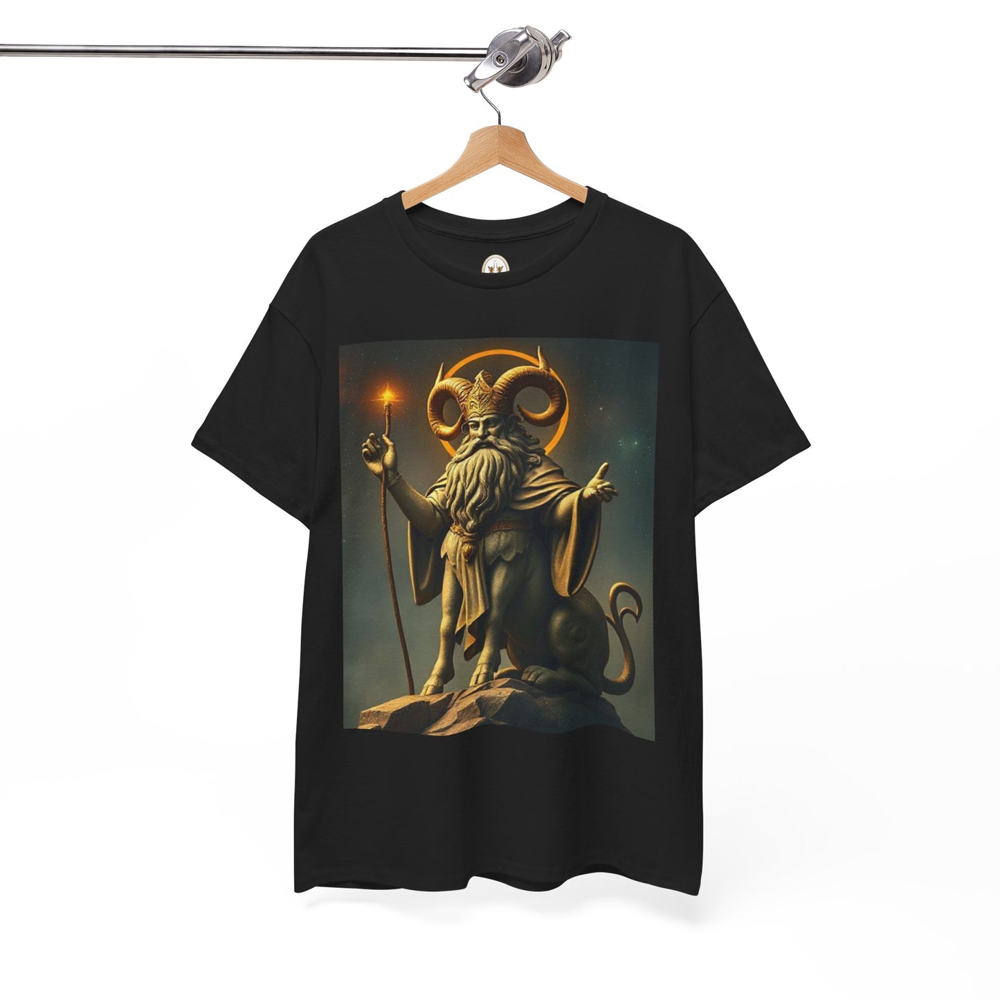 Unisex Heavy Cotton T-Shirt, Taurus God, Zodiac Design
