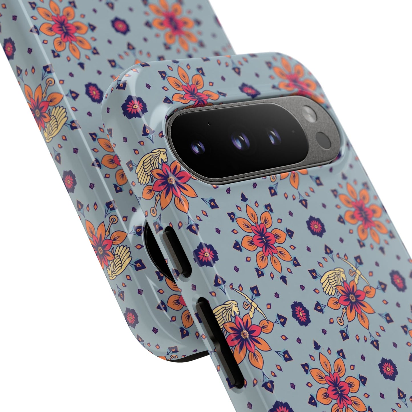 Tough Cases, Sagittarius, Zodiac v3, Flower Pattern