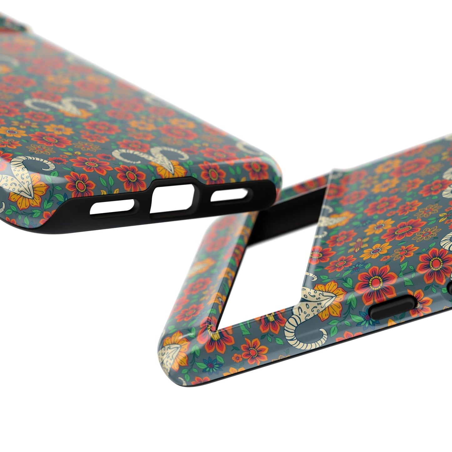 Tough Cases, Aries, Zodiac v3, Flower Pattern