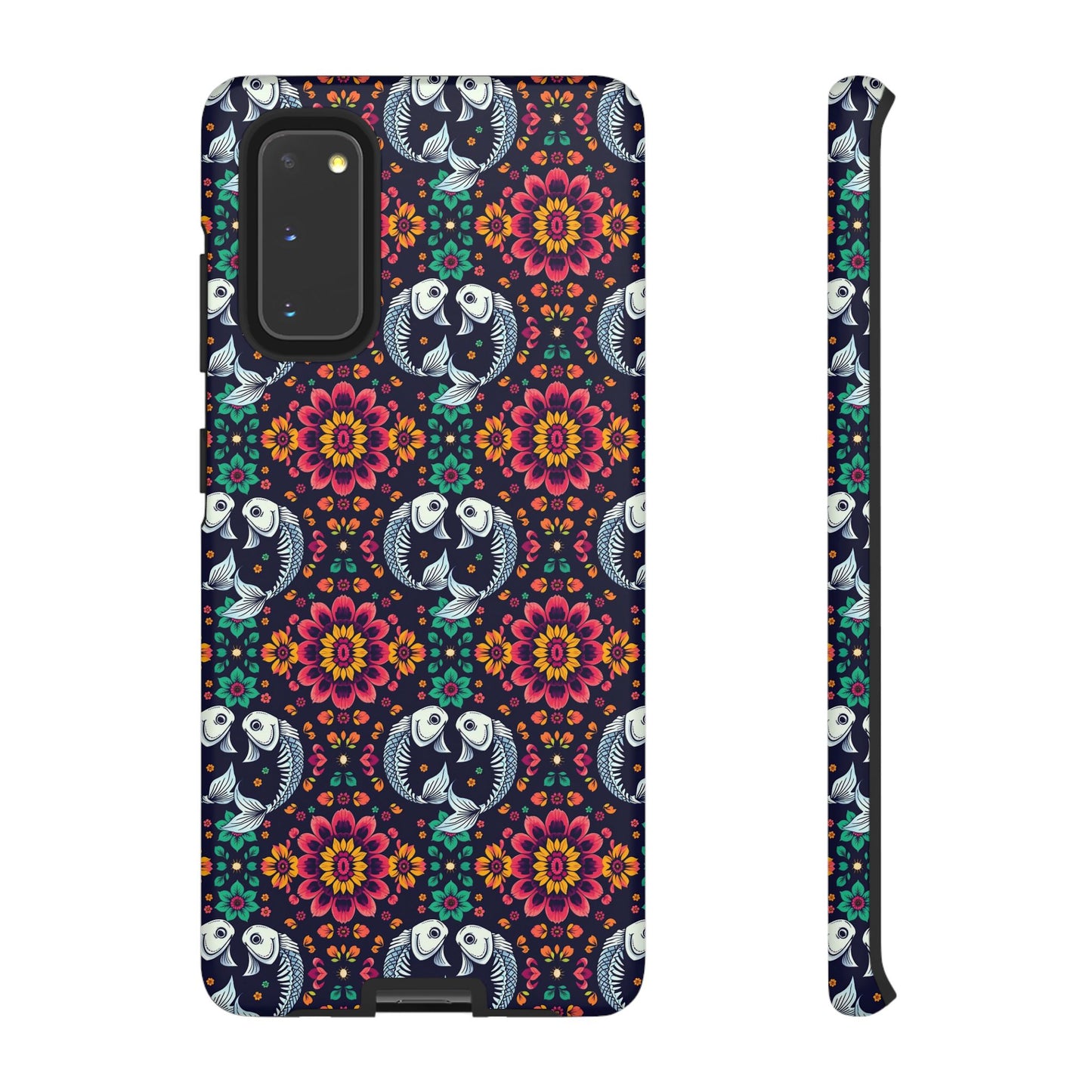 Tough Cases, Pisces, Zodiac v4, Flower Pattern