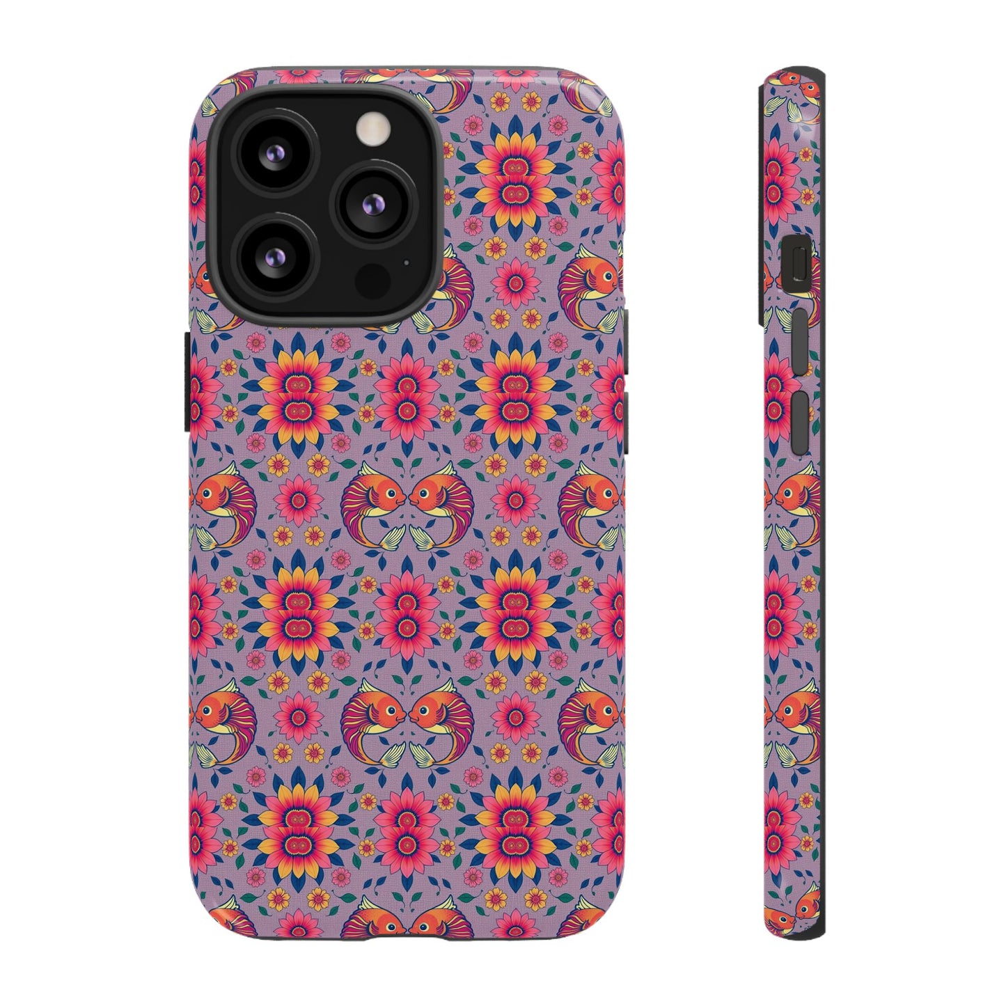Tough Cases, Pisces, Zodiac v3, Flower Pattern
