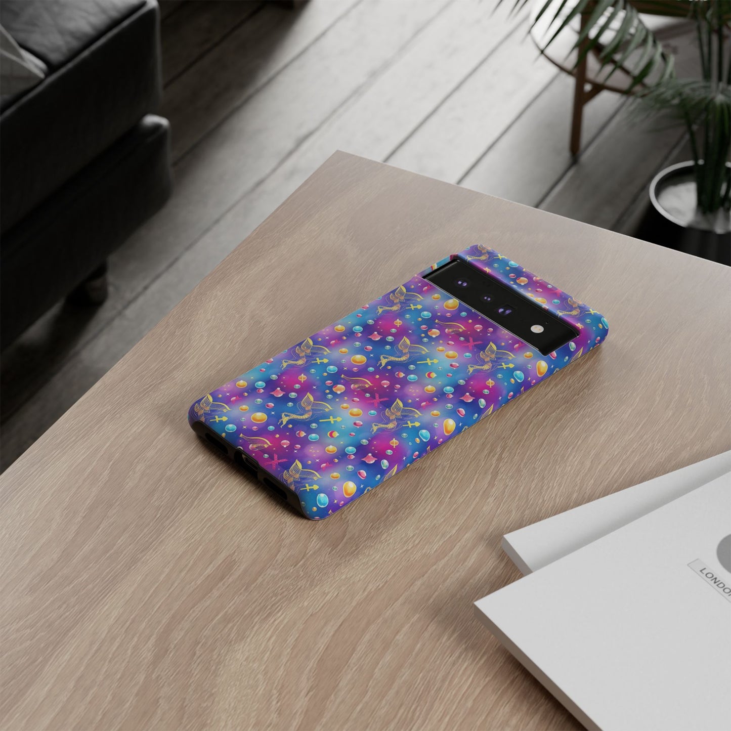 Tough Cases, Sagittarius, Zodiac v3, Bubble Pattern