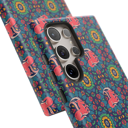Tough Cases, Capricorn, Zodiac v1, Flower Pattern