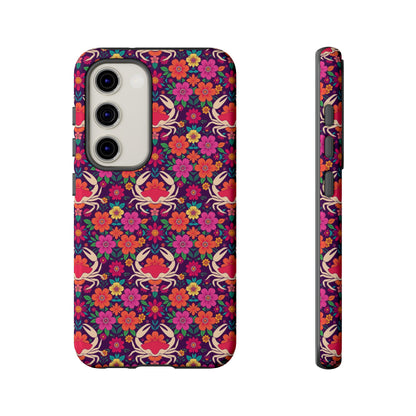Tough Cases, Cancer, Zodiac v1, Flower Pattern