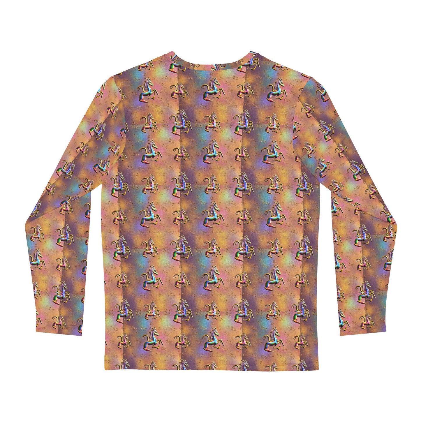 Men's Long Sleeve Shirt, (AOP), Aquarius, Zodiac v2, Pattern