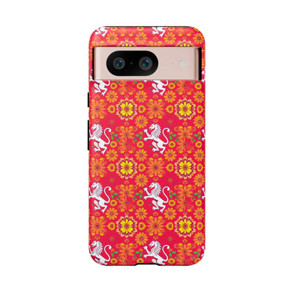 Tough Cases, Leo, Zodiac v4, Flower Pattern