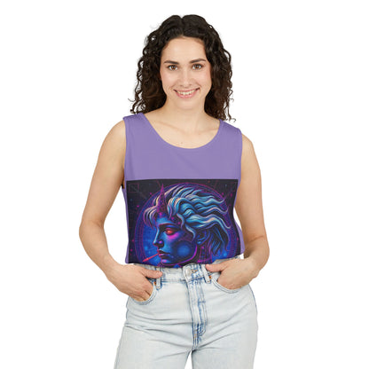 Unisex Garment-Dyed, Tank Top, Gemini, Pop Art v1, 100% US cotton