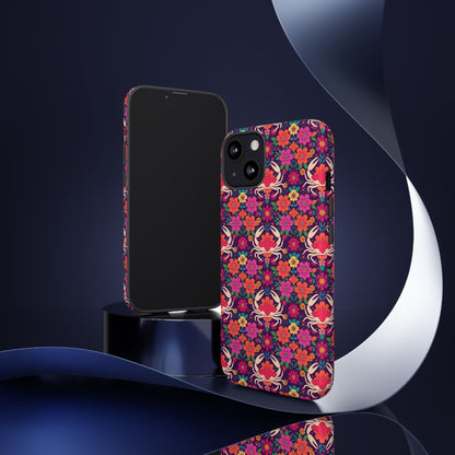 Tough Cases, Cancer, Zodiac v1, Flower Pattern