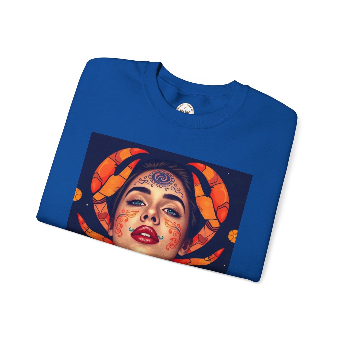 Unisex Heavy Blend™ Crewneck Sweatshirt, Cancer, Zodiac v1, Sexy Pattern