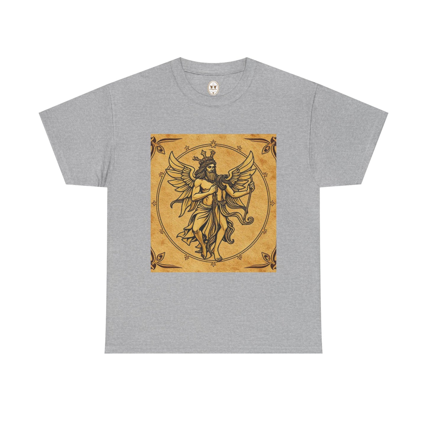 Unisex Heavy Cotton T-Shirt, Pencil Art, Gemini Zodiac Design