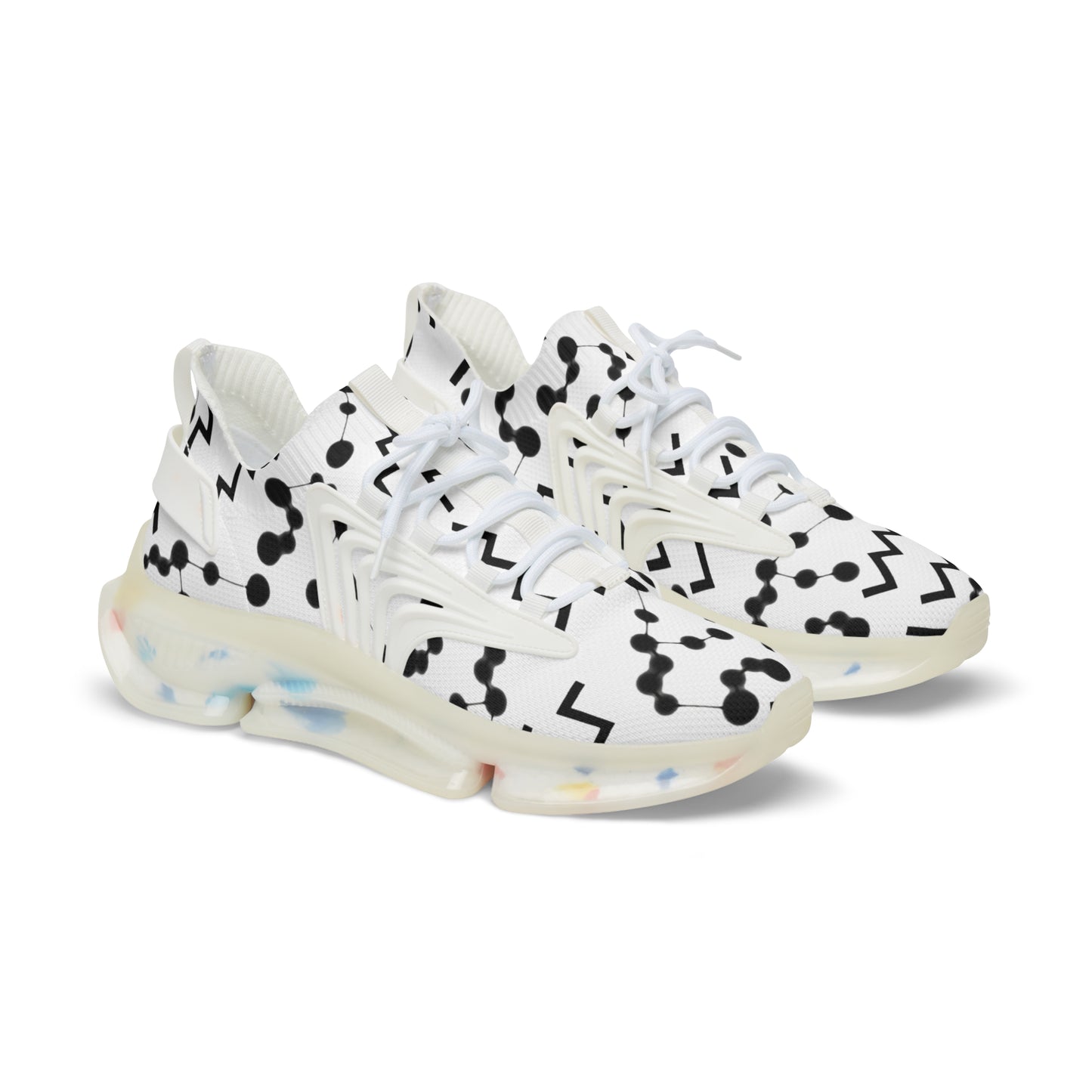 Men's Mesh Sneakers, Aquarius Zodiac Sign, all over print