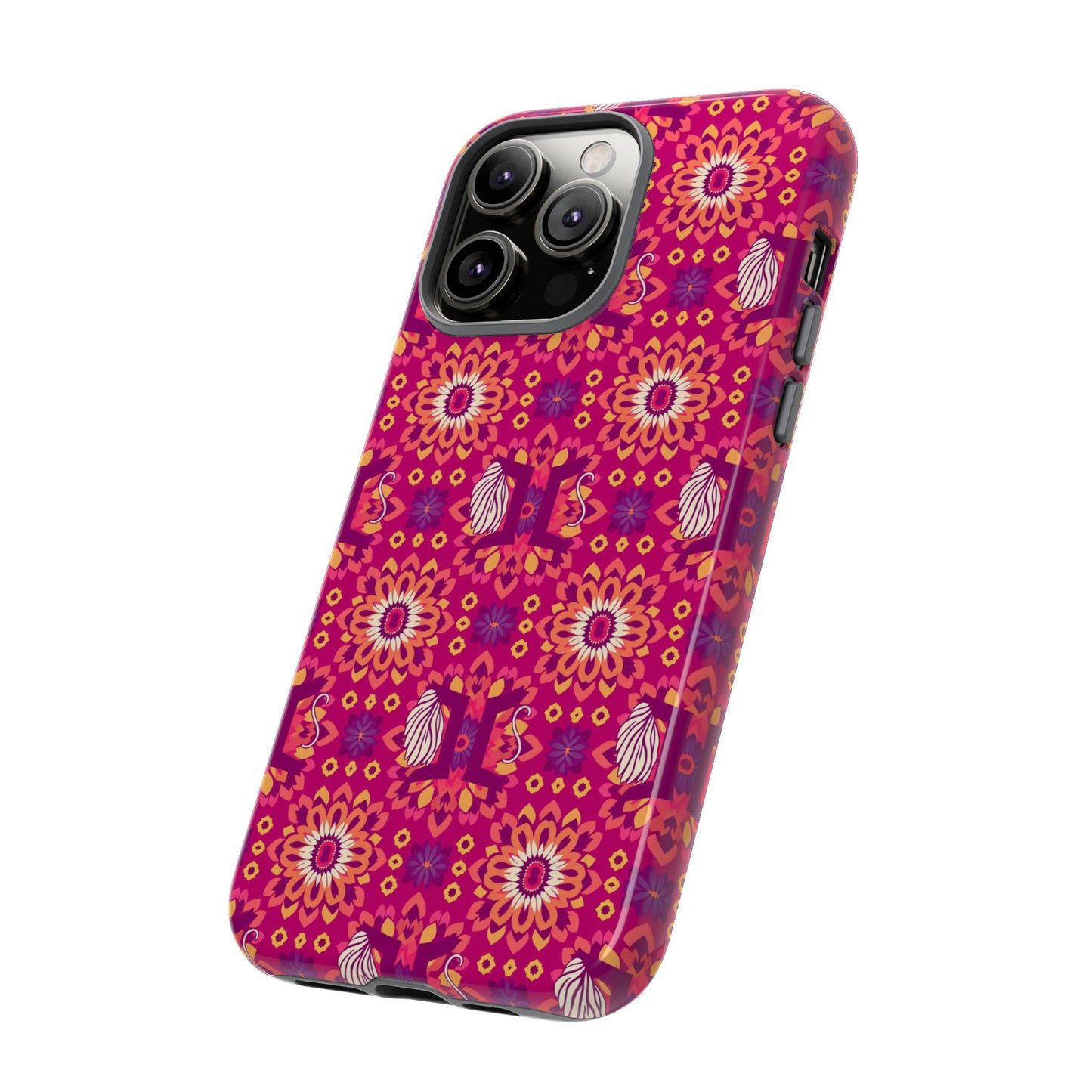Tough Cases, Gemini, Zodiac v1, Flower Pattern