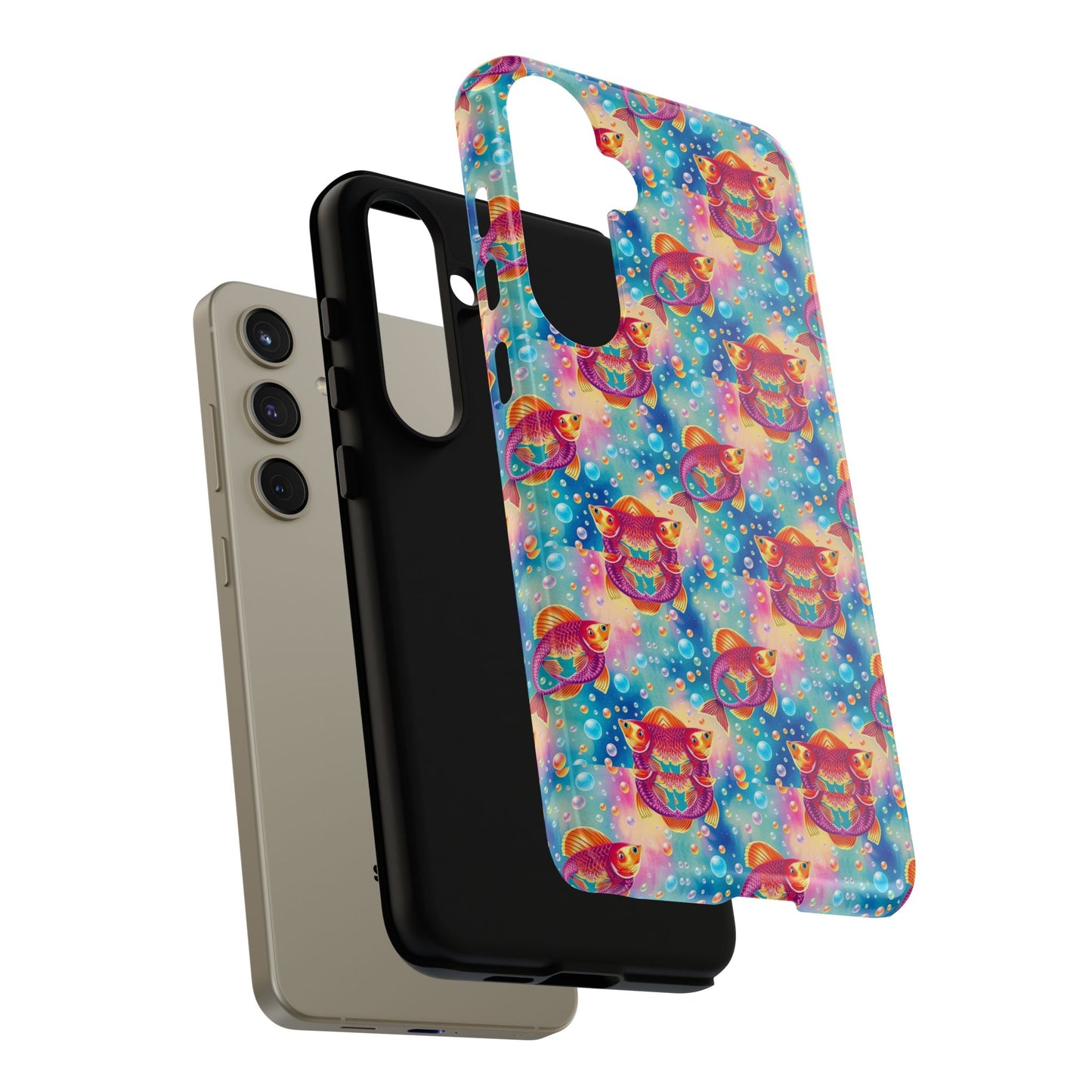 Tough Cases, Pisces, Zodiac v1, Bubble Pattern