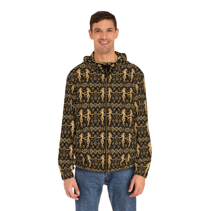 Full-Zip Hoodie (AOP), Gemini, Zodiac v2, Pattern