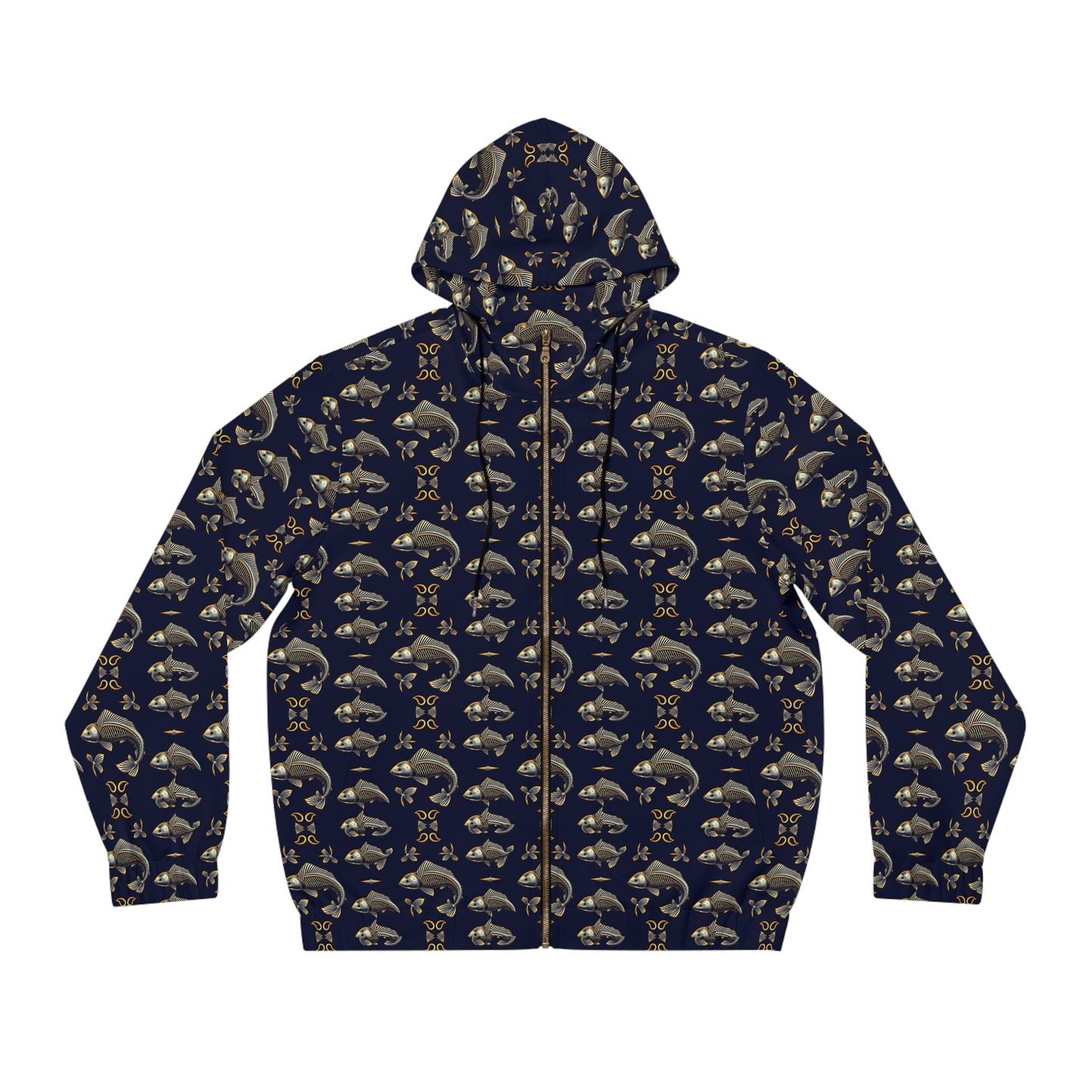 Full-Zip Hoodie (AOP), Pisces, Zodiac v2, Pattern