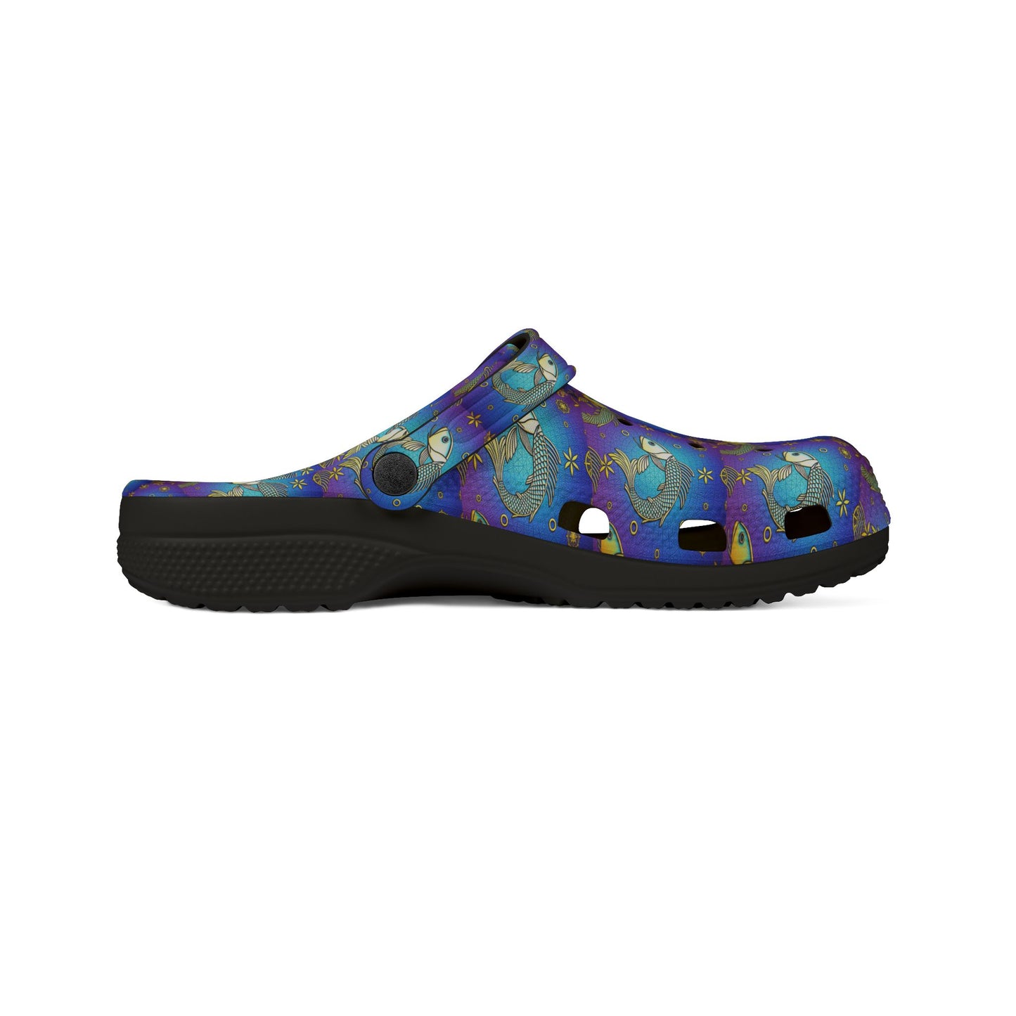 EVA Foam Rubber Shoes, (AOP), Pisces, Zodiac v2, Pattern