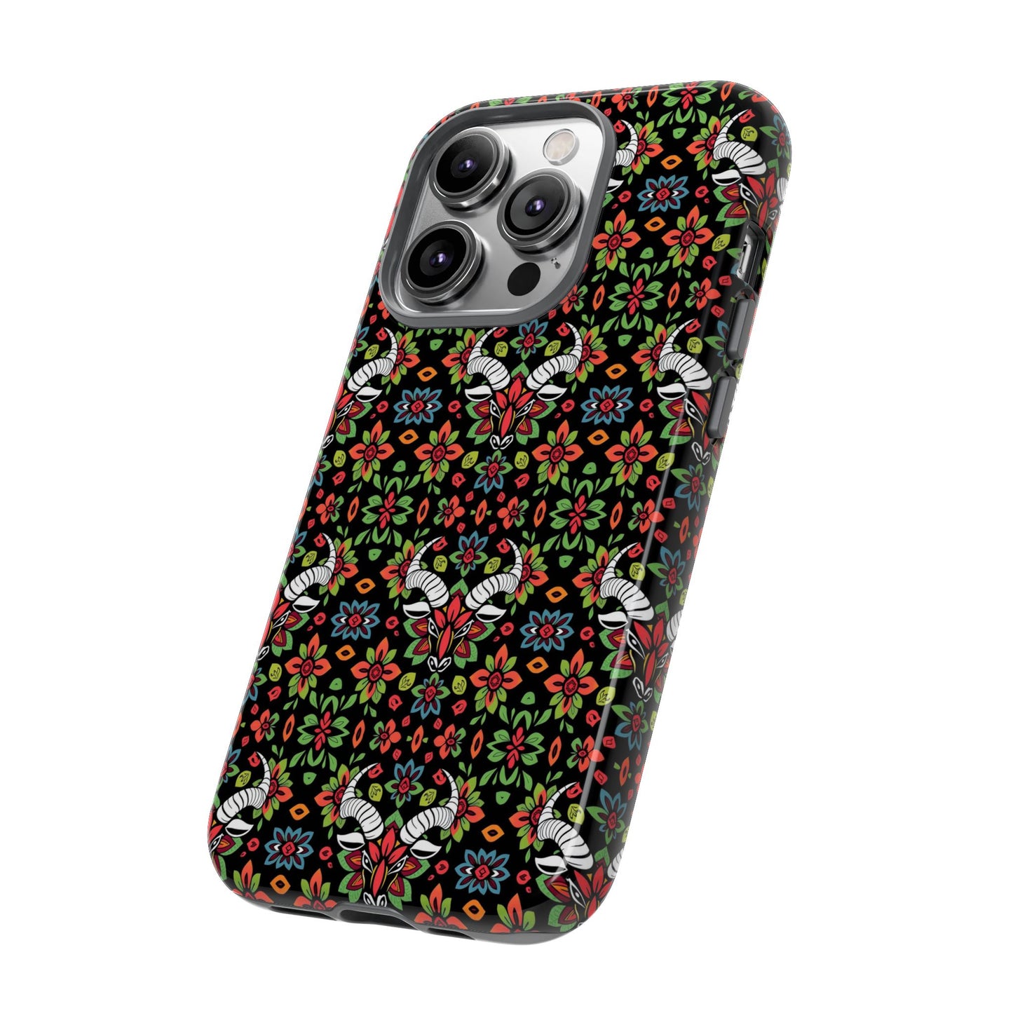 Tough Cases, Taurus, Zodiac v2, Flower Pattern