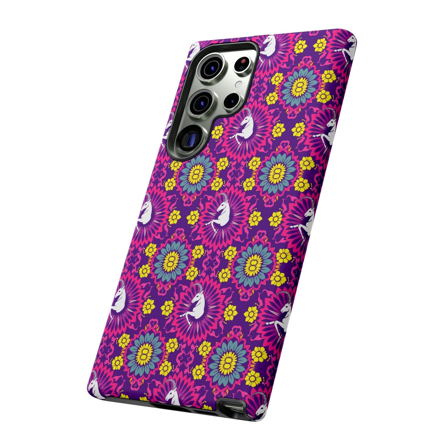 Tough Cases, Capricorn, Zodiac, Flower Pattern