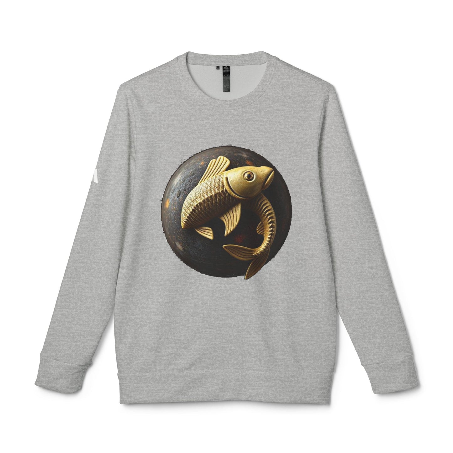Adidas, Unisex Fleece Crewneck Sweatshirt, Pisces, Space Animal, Zodiac