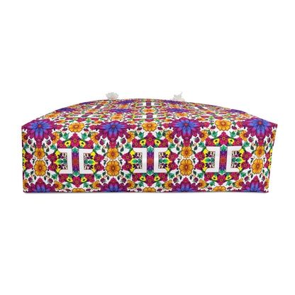 Weekender Bag, Gemini, Zodiac v3, Flower Pattern