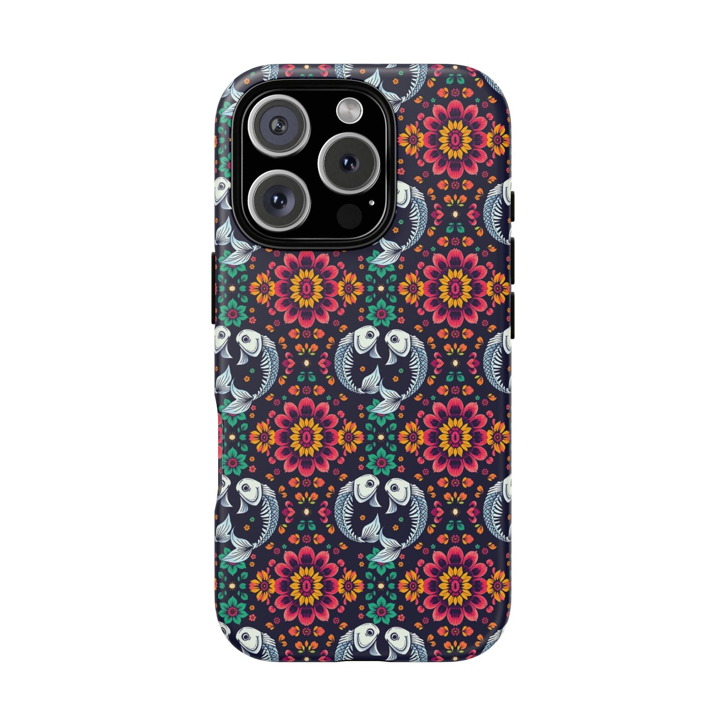 Tough Cases, Pisces, Zodiac v4, Flower Pattern