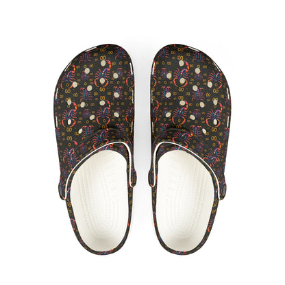 EVA Foam Rubber Shoes, (AOP), Scorpio, Zodiac v4, Pattern