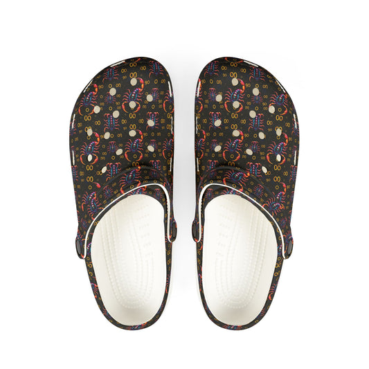 EVA Foam Rubber Shoes, (AOP), Scorpio, Zodiac v4, Pattern