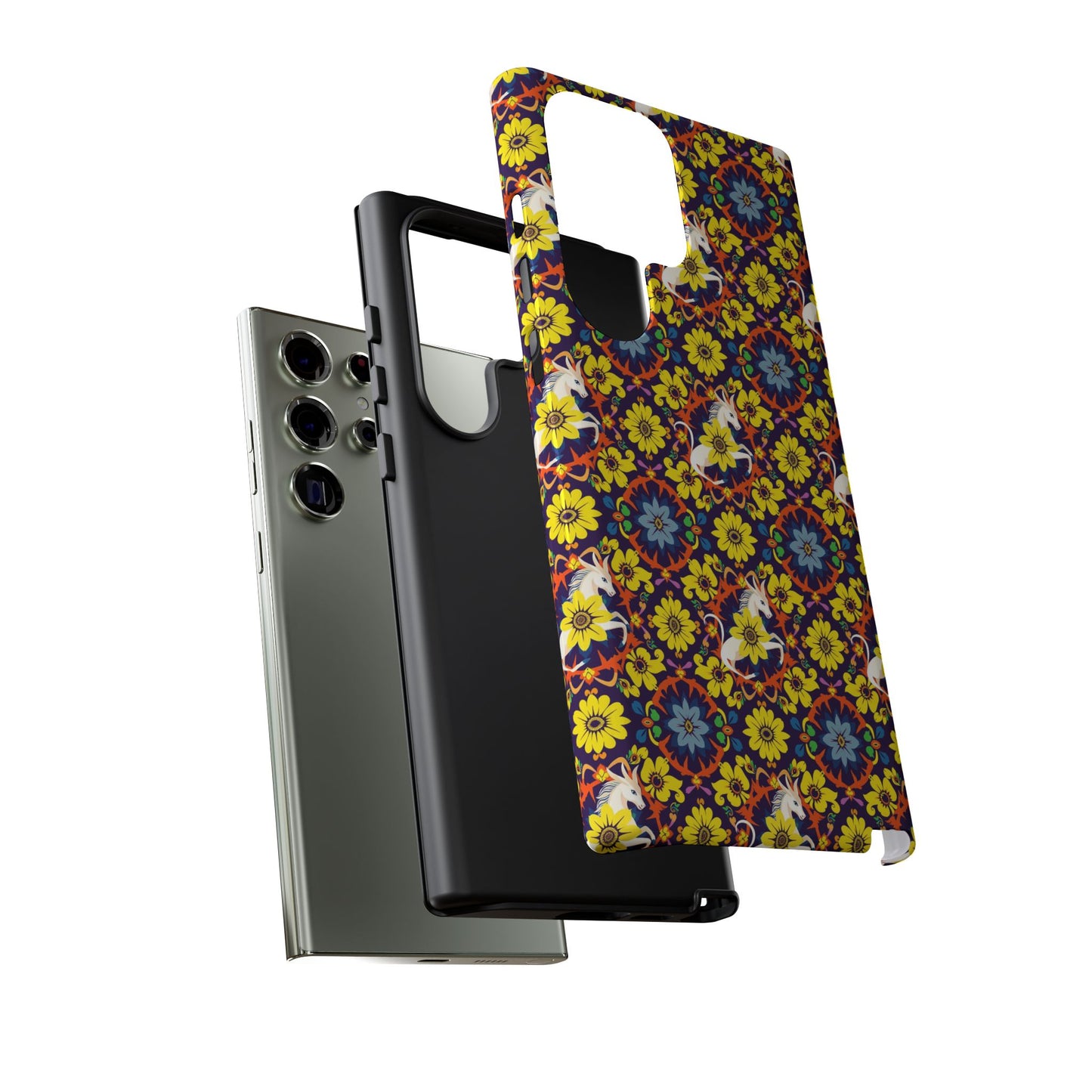 Tough Cases, Aquarius, Zodiac v3, Flower Pattern