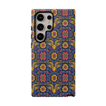Tough Cases, Taurus, Zodiac v3, Flower Pattern