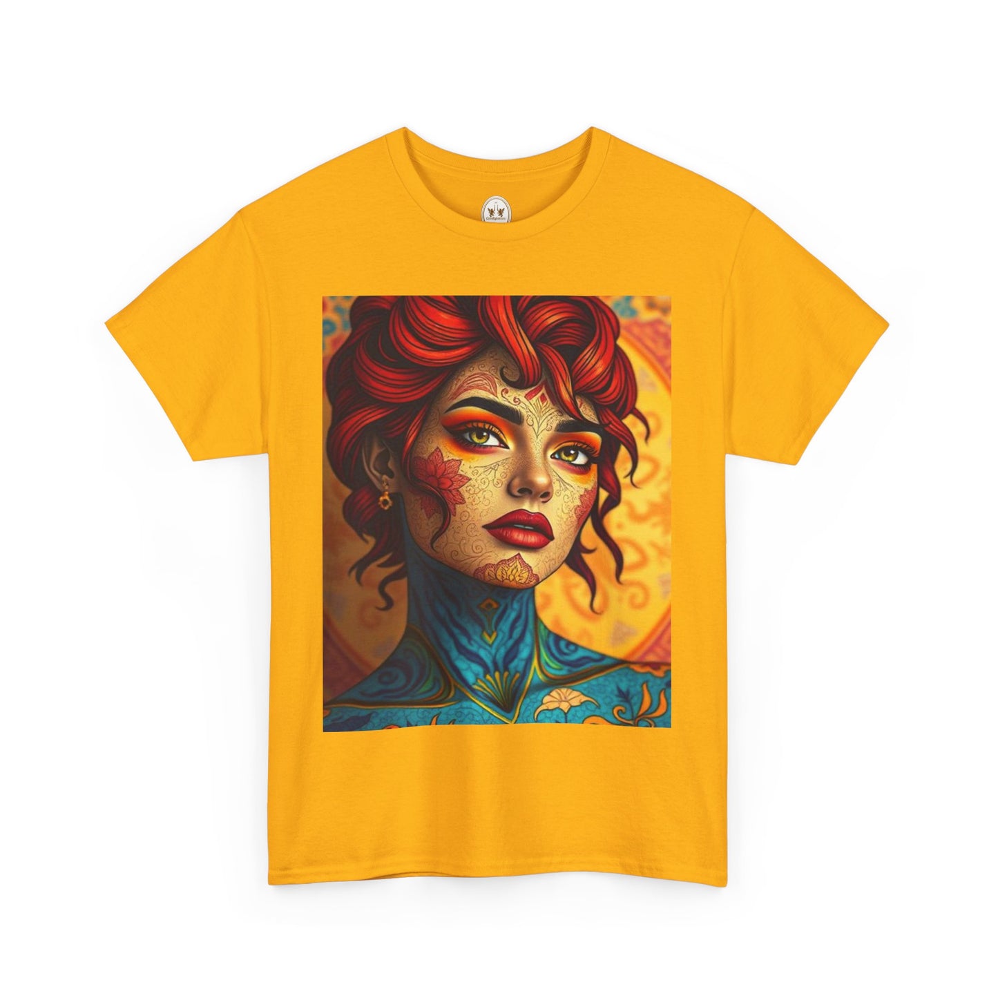 Unisex Heavy Cotton T-Shirt, Aquarius, Zodiac, Sexy Art