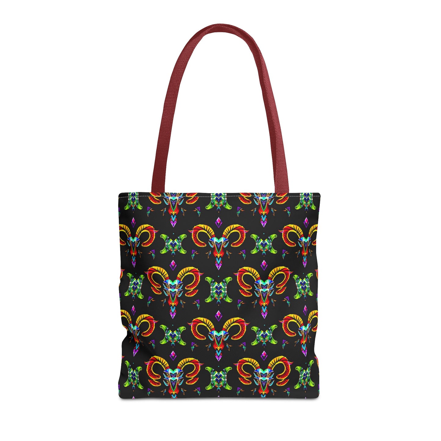 Tote Bag (AOP), Aries, Zodiac, Jewel Pattern